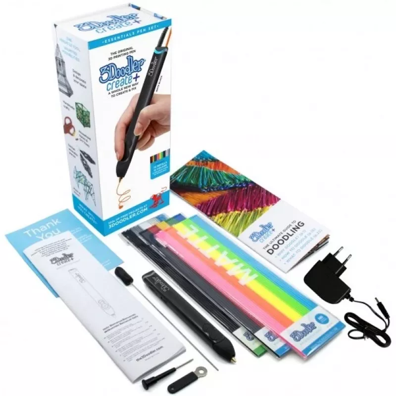 3Doodler diegs Create+ un Pro+ pildspalvām, 250 gab., ABS, pelēko toņu maisījums