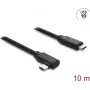 DELOCK aktīvais optiskais USB Type-C kabelis 10 Gbps, leņķveida spraudnis–spraudnis, 10 m (modelis 87242)