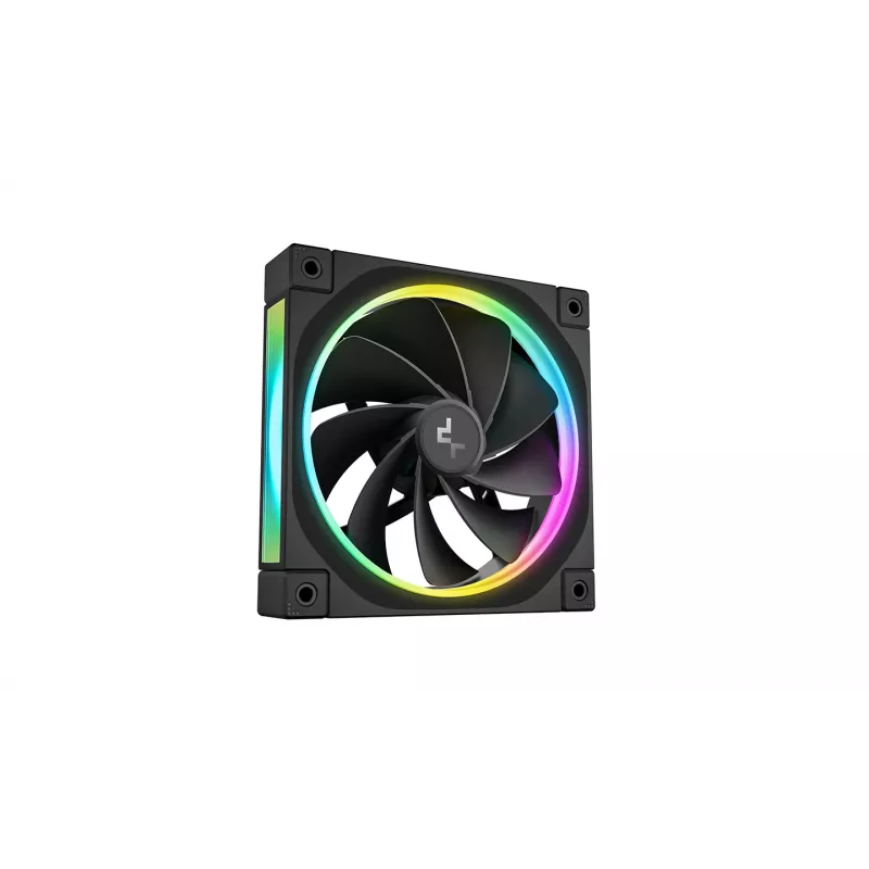 DeepCool FL12R 120mm ARGB korpusa ventilatori, 3 iepakojumā, melni