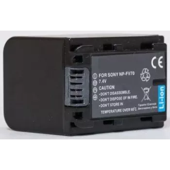 Ārējais akumulators extra digital NP-FV70 7.2V 2000mAh saderīgām kamerām un ierīcēm