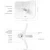 Tīkla tilts TP-LINK Beam Bridge 5 UR KIT, 5 GHz vienjoslas, Wi‑Fi 5 (802.11ac), Gigabit Ethernet, ārējā antena, maks. diapazons 15000 m, balts