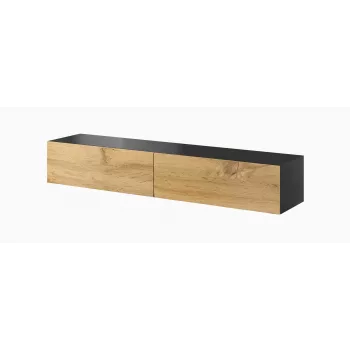 Cama TV Stand VIGO '180' 30/180/40 Melns/wotan oak