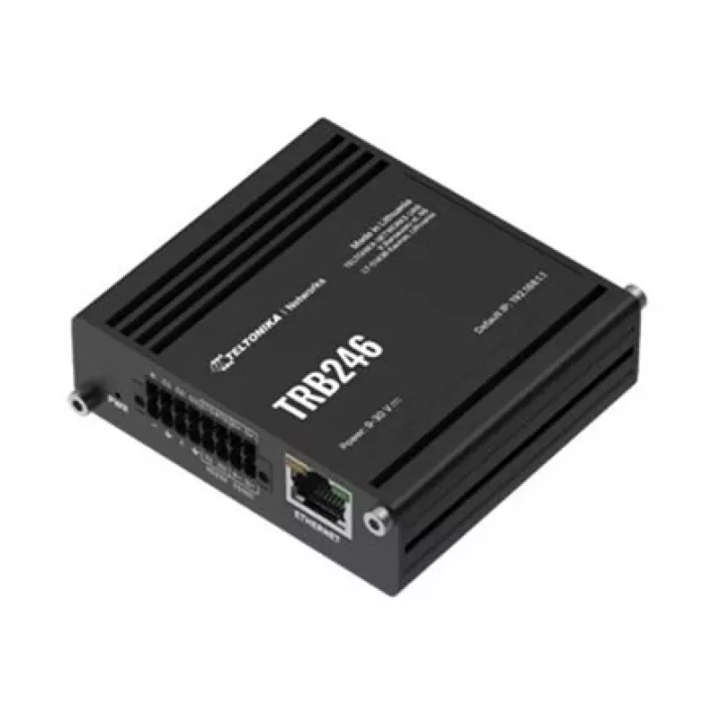 Teltonika Industrial router, IoT LTE gateway TRB246 Cat 4, 1x RJ45 100Mb/s, IP30