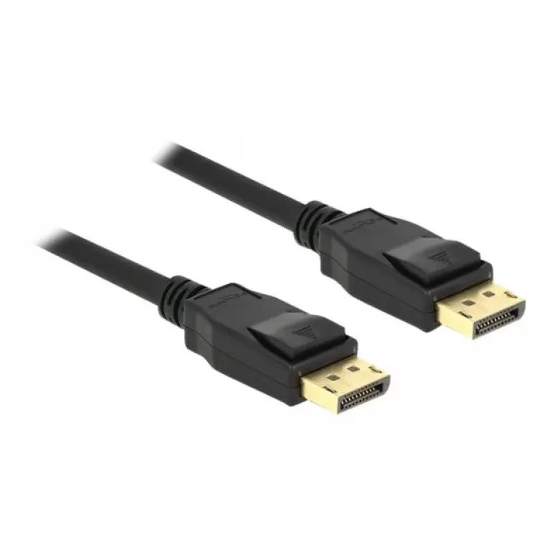 DeLOCK - DisplayPort kabelis - DisplayPort (vīr.) uz DisplayPort (vīr.) - 1,5m - 4K atbalsts - Melns (85508)