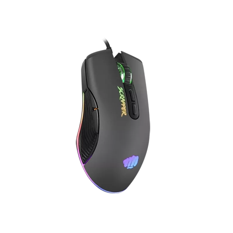 FURY Scrapper pele Spēlēm Piemērota abām rokām USB A tipa Optiskā 6400 DPI