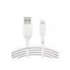 Belkin PVC USB-A uz Lightning 2m Balts