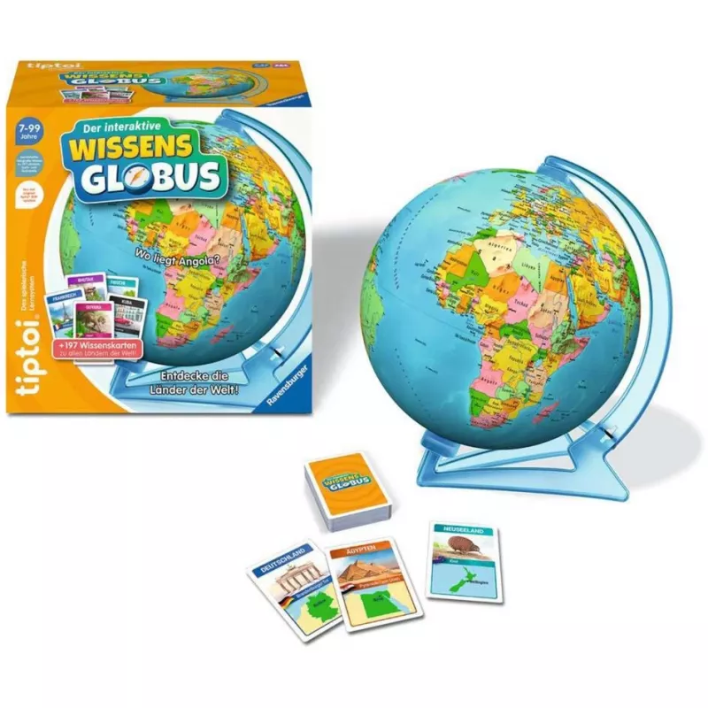 Izglītojoša rotaļlieta Ravensburger tiptoi Interaktīvais zināšanu globuss