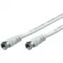 Wentronic Goobay SAT pieslēguma kabelis, 100% ekranēts, balts, 3,5 m - F-spraudnis F-spraudnis (50754)