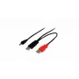 USB datu kabelis Elotouch E796577 — USB A uz USB A / Mini-USB A, 2,5 m, melns