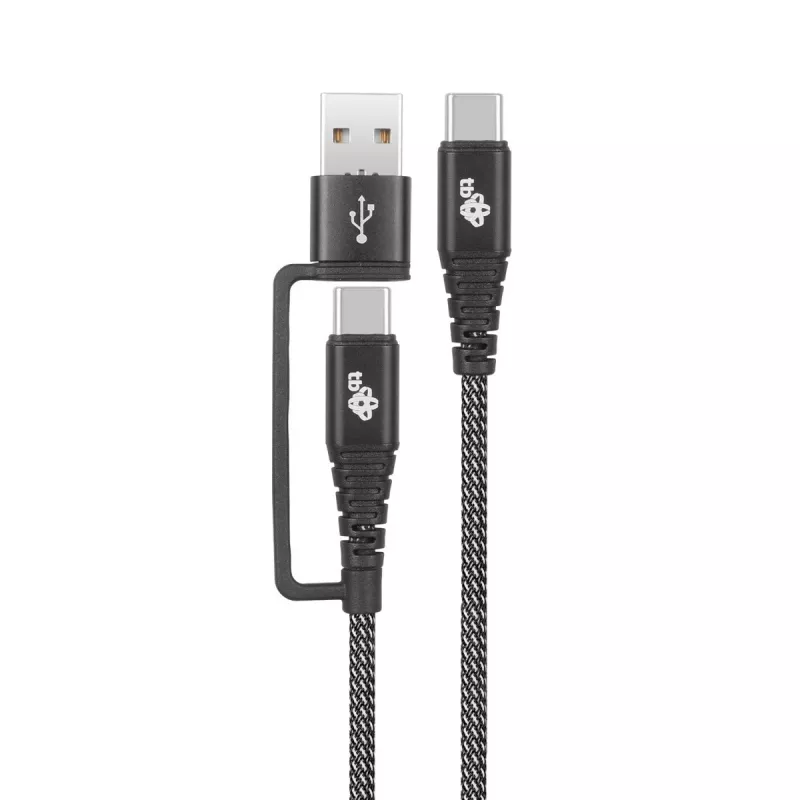 USB A–C kabelis TB AKTBXKUCTOA120B 1,2 m, melns