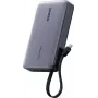 Ārējais akumulators UGREEN PB551 20 000 mAh 145 W ar 1× USB-C, 1× USB-A un integrētu kabeli (55992B)