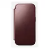 Mobilā tālruņa vāciņš Nomad Modern Leather Folio priekš Apple iPhone 17 Pro, 6,3 collas (16 cm), ādas, bordo