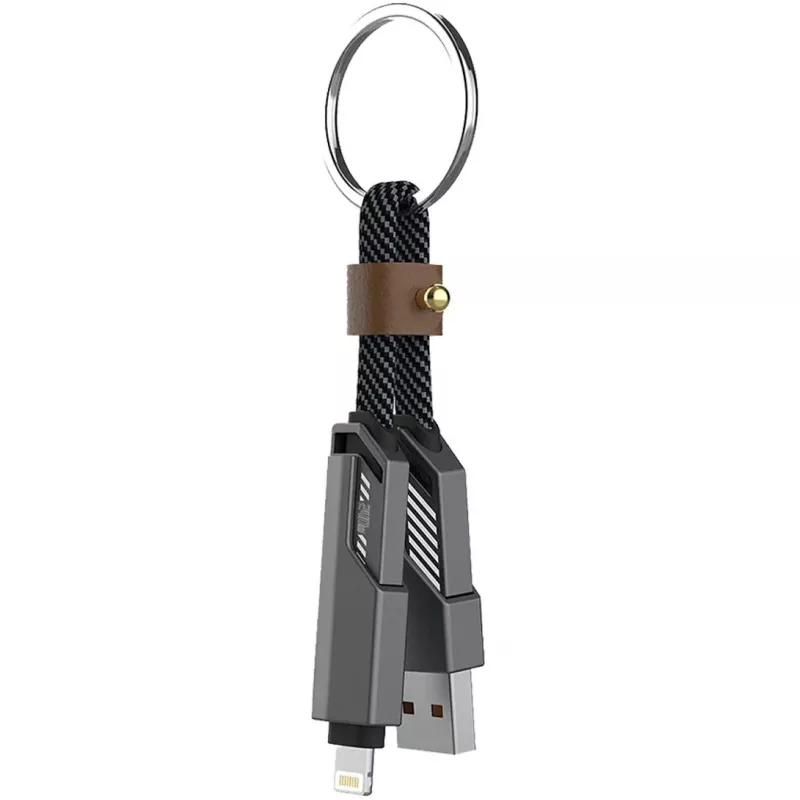 4smarts USB-C kabelis ComboCord Flat 240W+ Atslēgu piekariņš - Kabelis - Digitāls/Dati