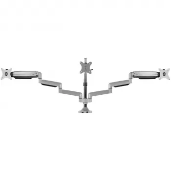 ICY BOX IB-MS505-TI 81.3 cm (32 collas) Galda statīvs Melns, Sudraba