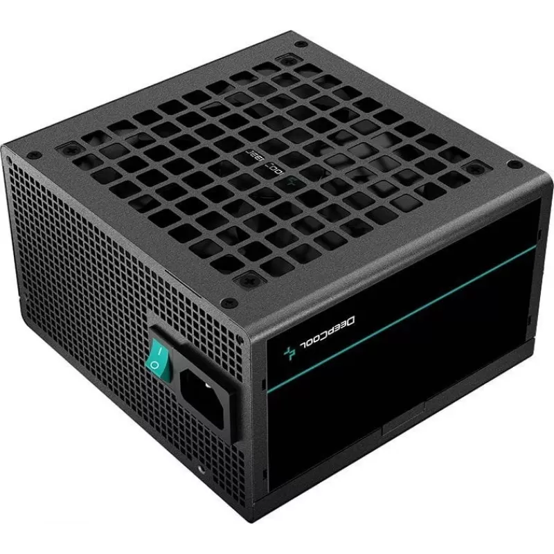Barošanas bloks DeepCool PF500 500 W ATX 2.4, 80 PLUS, 120 mm ventilators, 20+4 kontaktu, 2×6+2 PCIe, 4×SATA