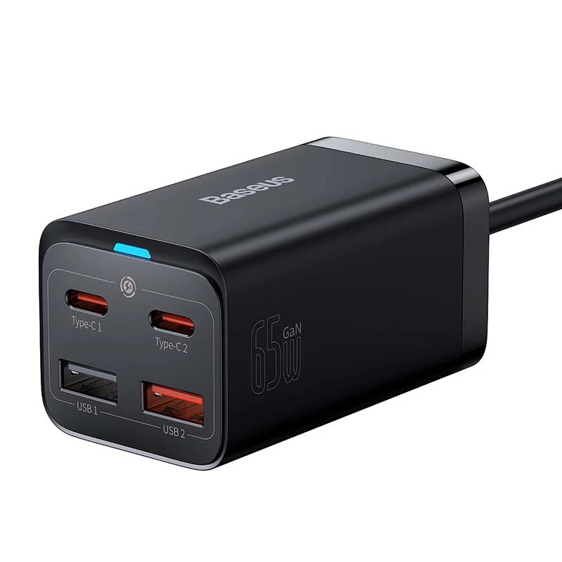 Lādētājs Baseus GaN3 Pro Mobilais tālrunis Planšetdators Melns Maiņstrāva Iekštelpām 15 V 3 A