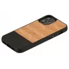 Aizsargājošs tālruņa maciņš Man and Wood iPhone 12 mini modelim Herringbone Nero Melns