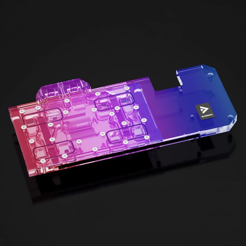 GPU ūdens bloks Barrow LRC2.0 ASUS STRIX 3070 — pilna pārklājuma, akrila