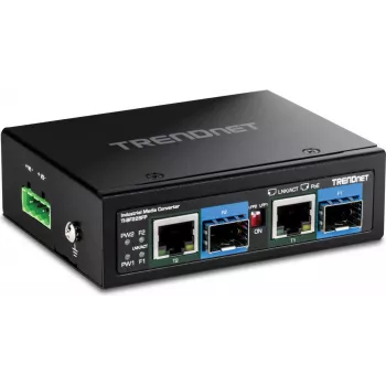 Tīkla datu nesēja pārveidotājs TRENDnet TI-BF22SFP 1GbE ar 2 RJ-45 portiem un 2 SFP slotiem