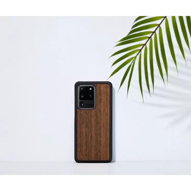 Viedtālruņa aizsargvāciņš Man and Wood Samsung Galaxy S20 Ultra — Melns Koala