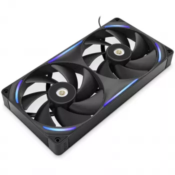 Datordzeses ventilators NZXT F280X 140 mm melns, 1 gab., 280 × 140 × 30 mm