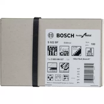 Bosch 2 608 656 027 finierzāģa/svārsta zāģa/abpusvirziena zāģa asmens Bimetal 100 gab.