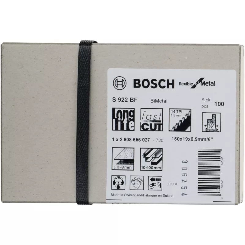 Bosch 2 608 656 027 finierzāģa/svārsta zāģa/abpusvirziena zāģa asmens Bimetal 100 gab.
