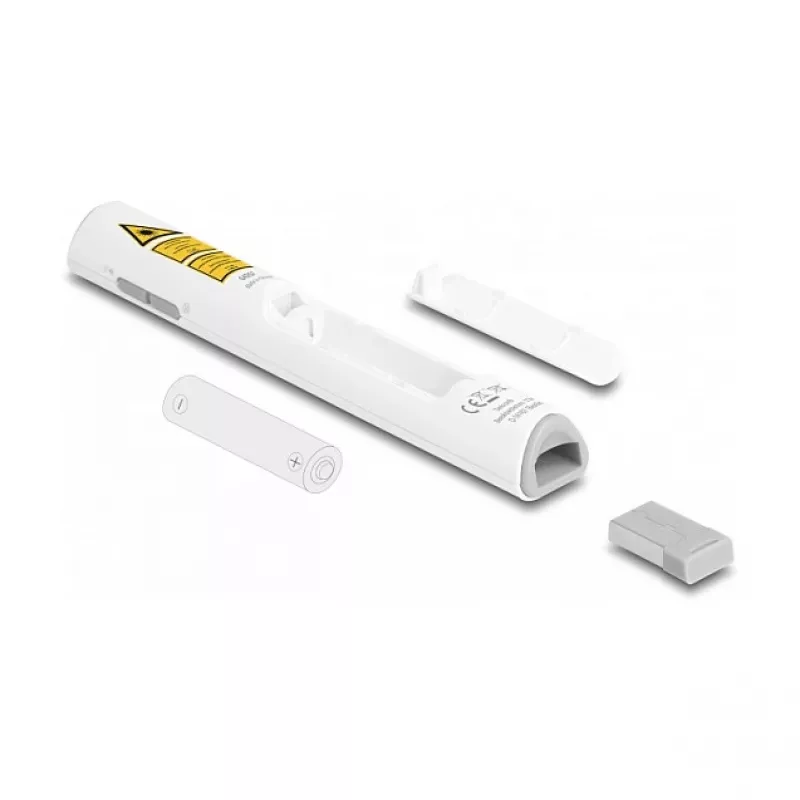 DeLOCK USB lāzera prezentētājs balts Bezvadu USB RF nano uztvērējs