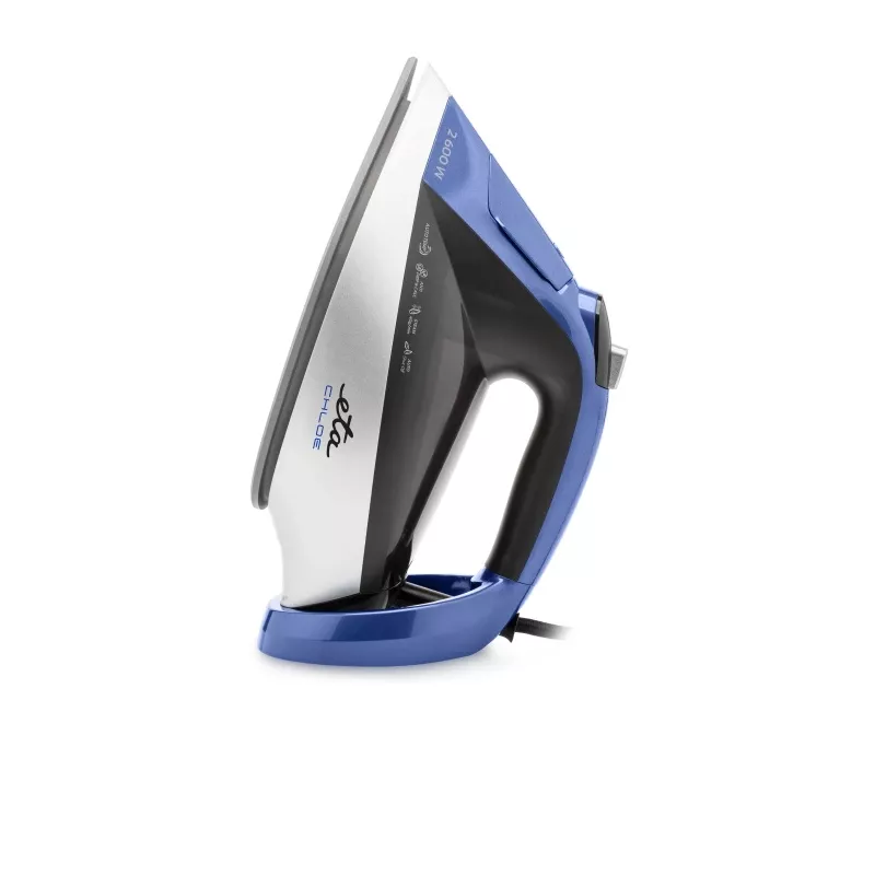 ETA tvaika gludeklis | ETA227690000 Chloe | Tvaika gludeklis | 2600 W | Ūdens tvertnes tilpums 350 ml | Nepārtraukts tvaiks 40 g/min | Sudrabs/Zils