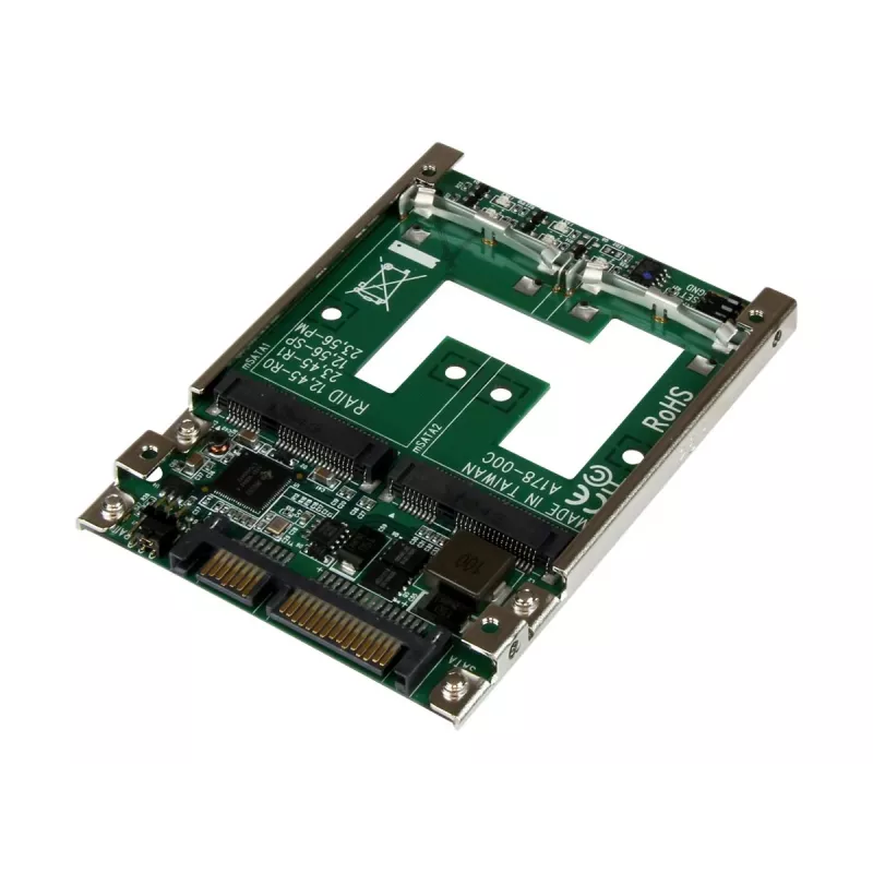 StarTech.com Dual mSATA SSD uz 2.5” SATA RAID adaptera pārveidotājs