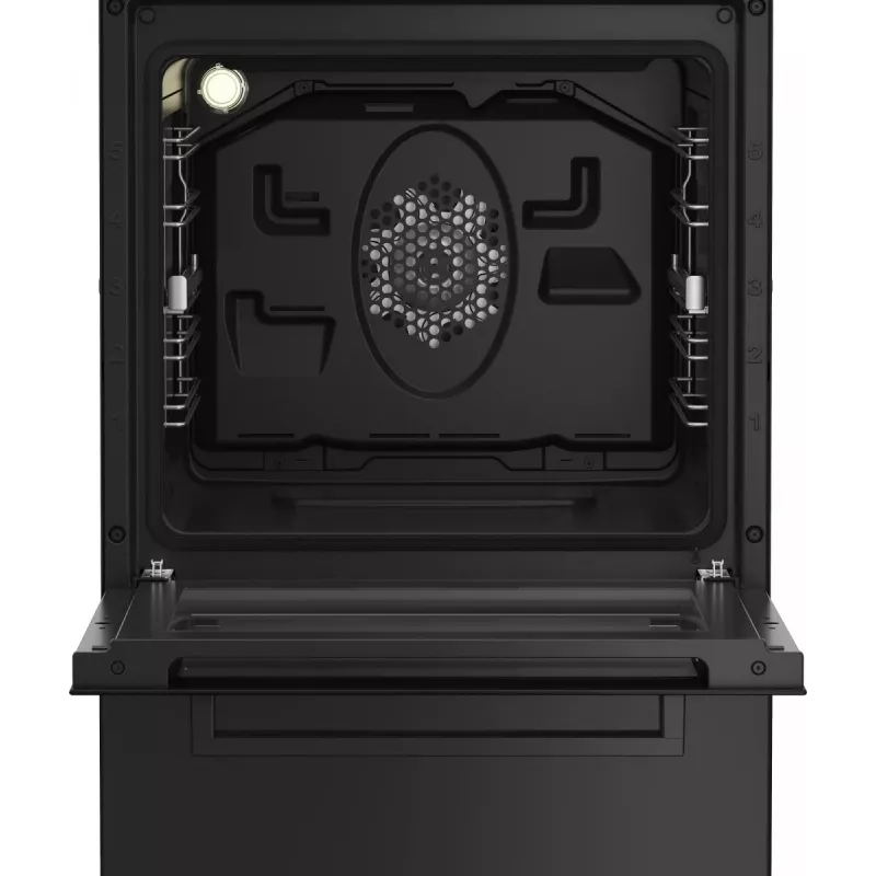 Brīvi stāvoša plīts BEKO FSM52331DBDS, gāzes plīts virsma 4 degļi (2900/2000/2000/1000 W), elektriskā cepeškrāsns 60 L, 60 cm, energoefektivitātes klase A, melna