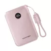 Ārējais akumulators Vention FKAP0-C 10000 mAh, 2× USB-C + 1× USB-A, 22.5 W, Rozā