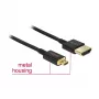 HDMI kabelis DeLOCK 85119 0.25m A tips D tips melns