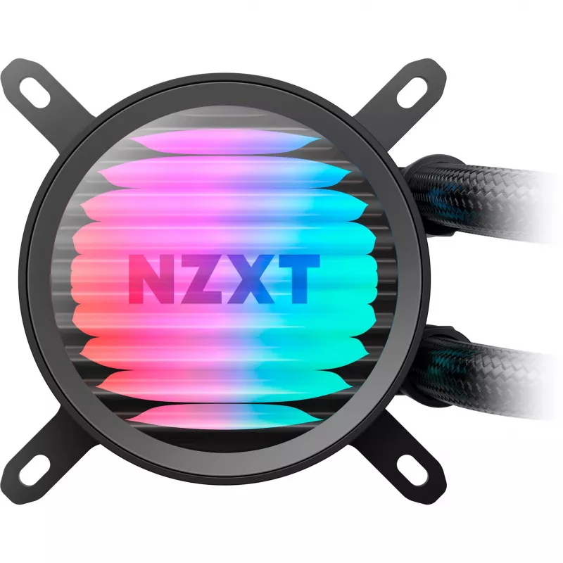 Šķidruma CPU dzesētājs NZXT Kraken Core RGB 240 — Daudzfunkcionāls 240 mm radiators, RGB apgaismojums, melns