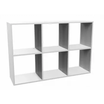 Topeshop MALAX 2X3 BIEL living room bookcase