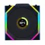 Fan Lian Li UNI FAN SL Wireless LCD 120 Melns 3 pcs
