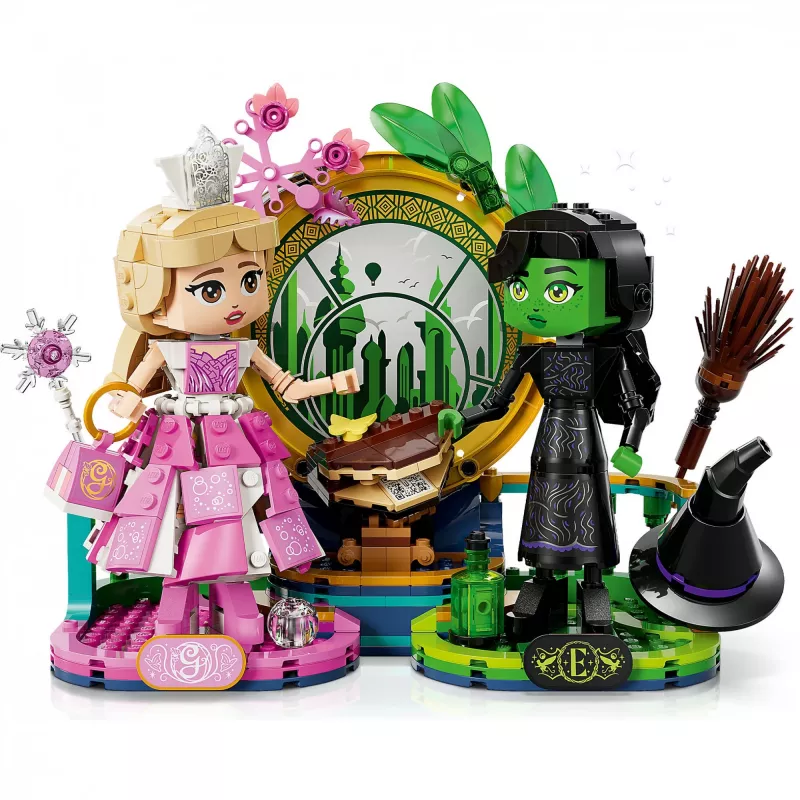 LEGO Wicked figūriņas Elphaba un Glinda 75682 – kolekcionējams minifigūru komplekts