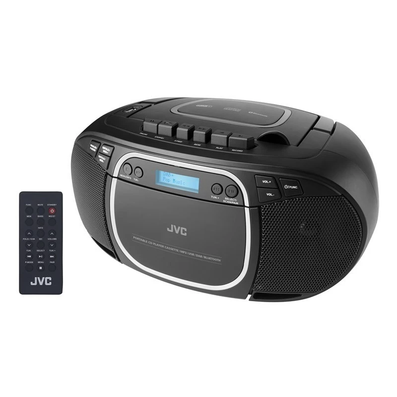 JVC RC-E561B-DAB CD atskaņotājs Melns Pārnēsājams CD atskaņotājs