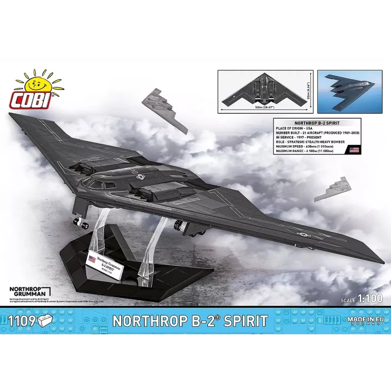 Cobi Northrop Grumman B-2 SPIRIT būvkomplekts