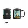 Karstuma reakcijas krūze Good Loot The Witcher 3 Game Art Chronicles - Geralt & Vincent van Gogh 450 ml Melns