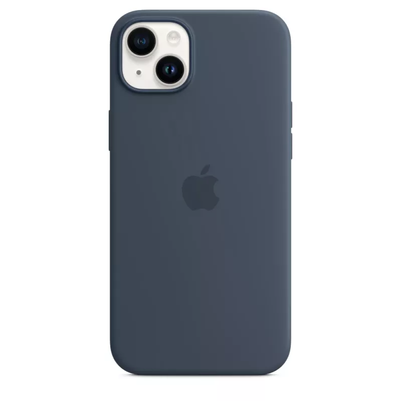 Silikona maciņš Apple iPhone 14 Plus MagSafe Storm Blue