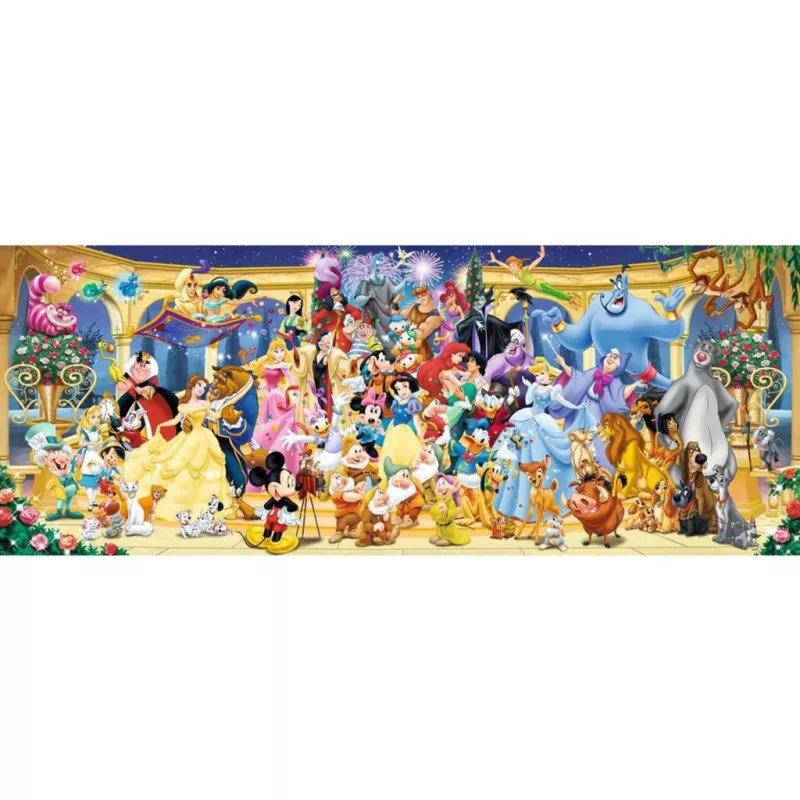Puzzle Panorama - Disney Gruppenfoto (1000 gabali)