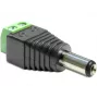 Kabeļu kontaktligzdu adapteris DeLOCK 65396 DC 2.1 x 5.5 mm 2 kont. Melns Zaļš