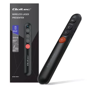 Lāzera prezentācijas rādītājs 4in1 USB 3.0 2.4GHz 30m