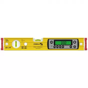 Spirit level STABILA TECH 196 DL 19830, digital 40 cm, accuracy 0.5 mm/m, anti-slip, with pouch
