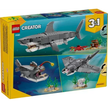 LEGO CREATOR 3 IN 1 31381 Nikns haizivs ar dārgumu lādi