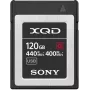 Sony QD-G120F 120 GB ātrdarbīga XQD atmiņas karte, 120 GB, XQD, 440 MB/s, 400 MB/s, ūdensizturīga, temperatūras izturīga, melna
