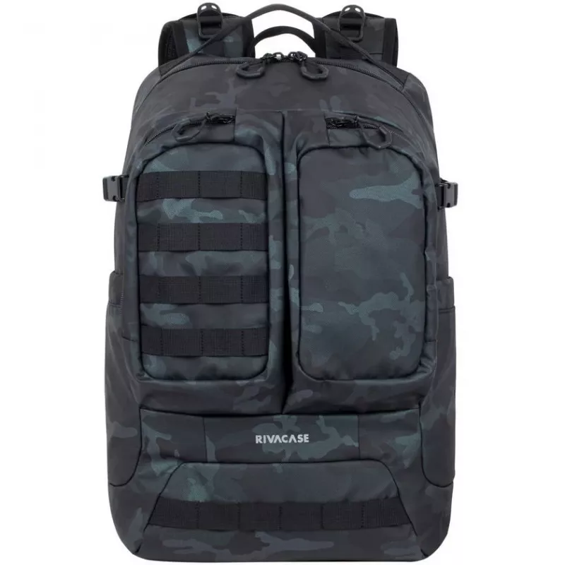 Rivacase Sherwood mugursoma Camouflage, Navy Poliesteris, Poliuretāns