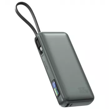 Ārējais akumulators 4smarts 541603 — Li‑Ion 20000 mAh, USB‑C + USB‑A, 165W kopējā izeja, 5A, pelēks