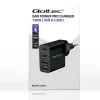 Qoltec GaN POWER PRO Lādētājs | 2xUSB-C | 2xUSB | 130W | 5-20V | 1.5-5A | XP | Melns